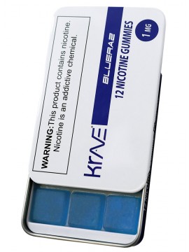 Krave-Nic 12pc / 1mg Nicotine Gummies BlueRaz Flavor